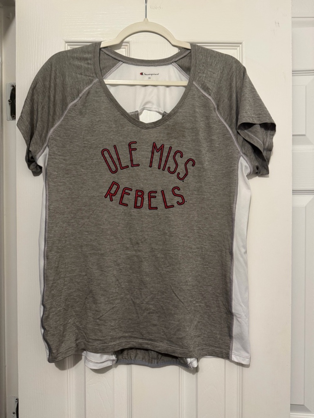 Champion Women’s Gray Ole Miss Rebels Short Sleeve Performance Tee